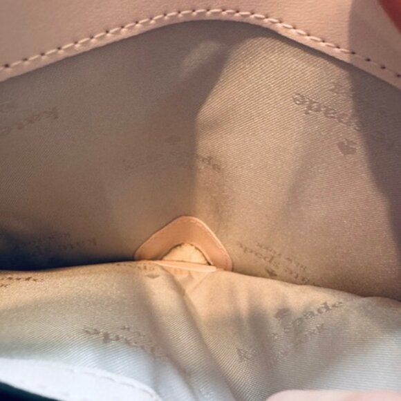 NWT Kate Spade Lena Small Bifold Wallet Pebble Leather Blush Cloud Pink - Picture 5 of 6